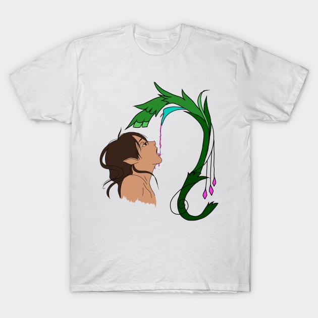 Copy of Elf drinking from a flower T-Shirt by RavenRarities